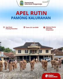 APEL RUTIN PAMONG KALURAHAN HARGOMULYO